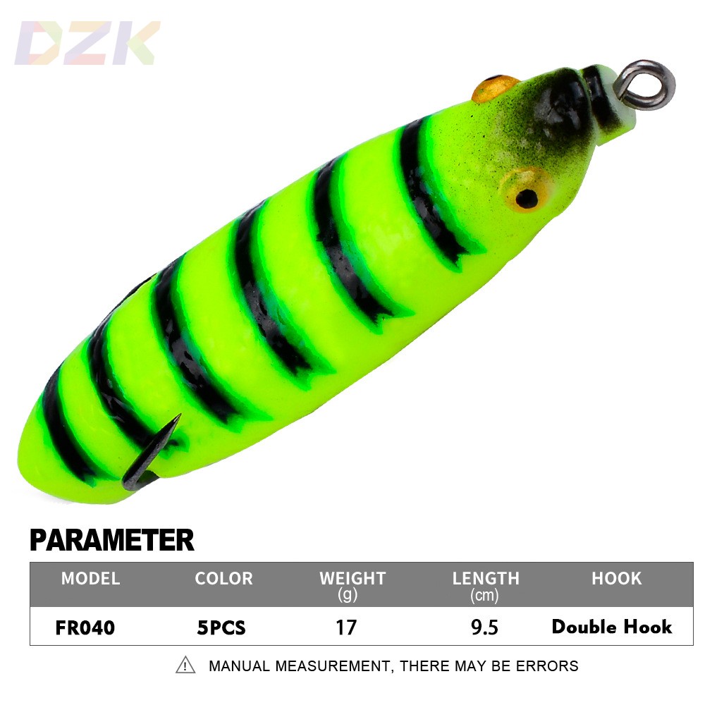 路亚假饵 仿真路亚软饵可改装雷蛙黑鱼9.5cm 17g远投浮水蝉蛹蛙v4