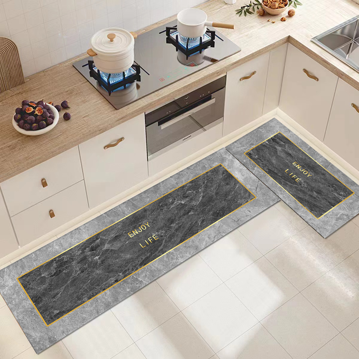 厨房专用地垫防滑防油可擦免洗地毯耐脏防水脚垫子吸水专用门口