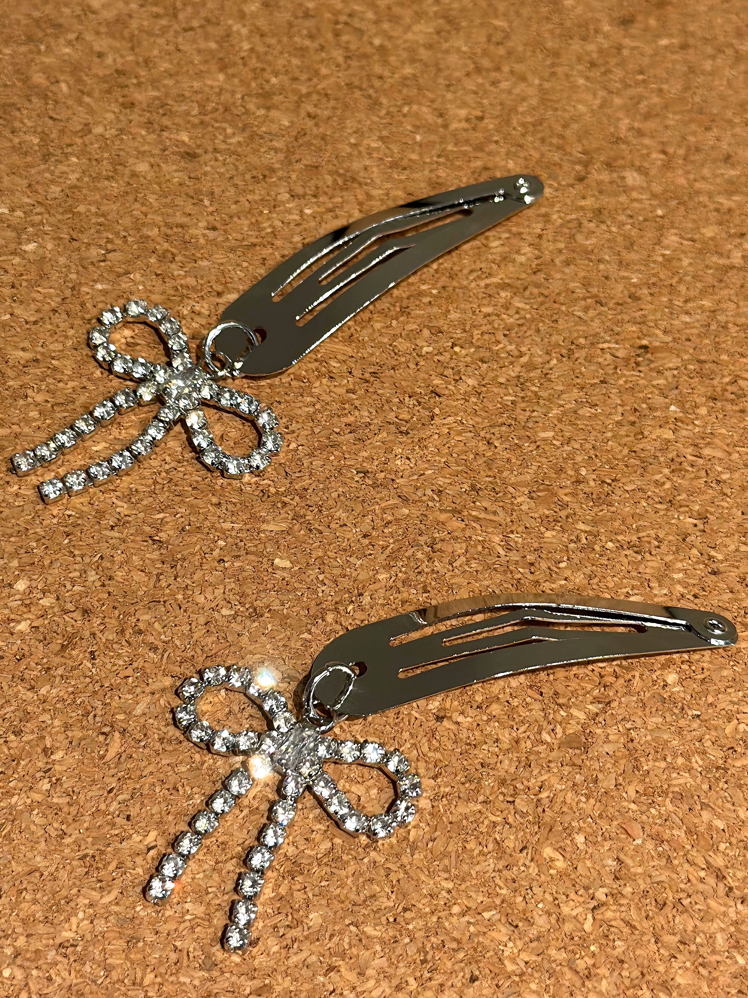 芭蕾风少女感蝴蝶结发夹