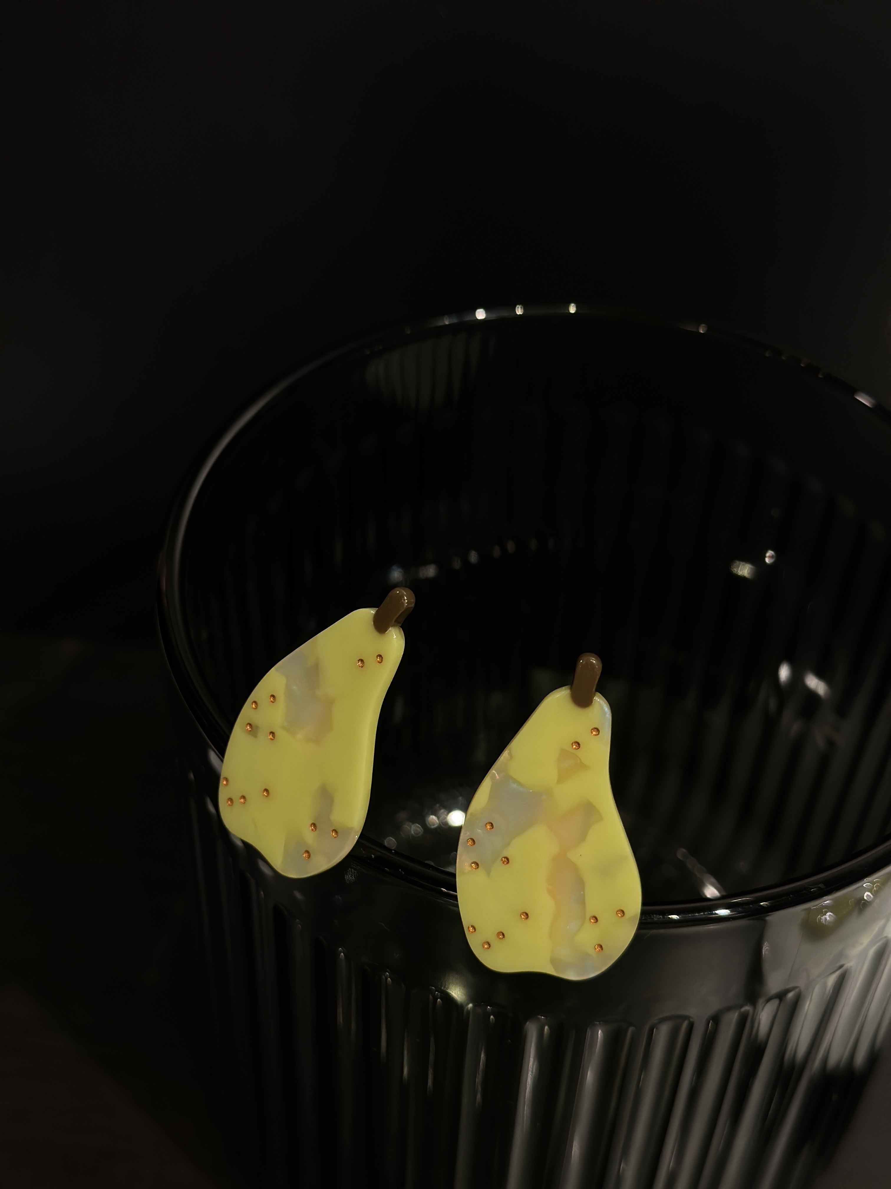 一颗香梨趣味发饰迷你款