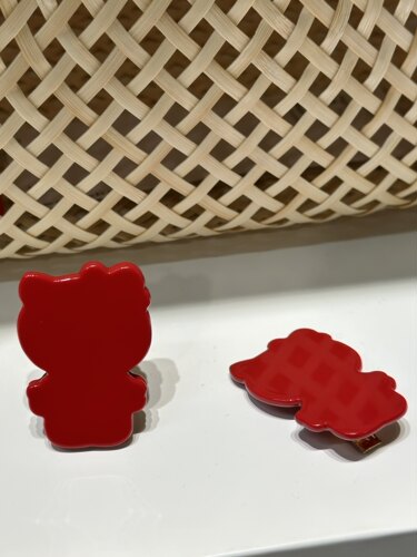 kitty猫发夹中国红配色