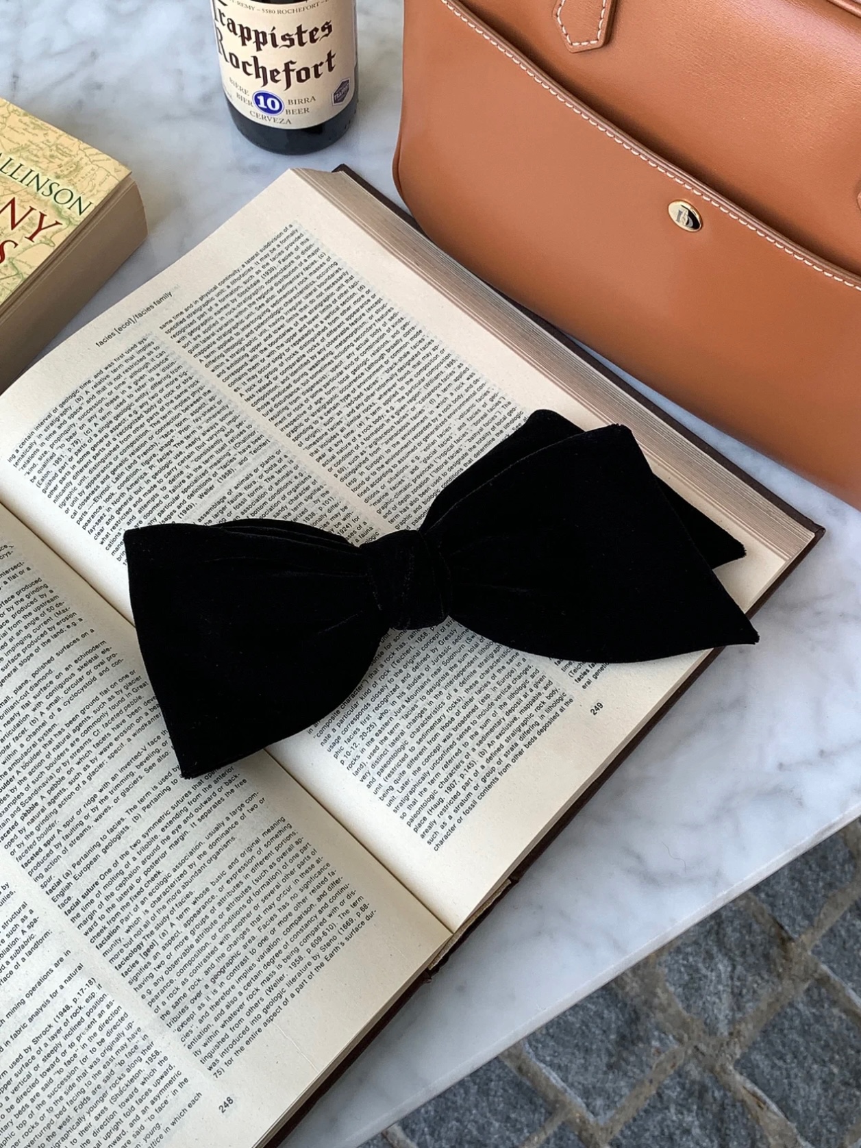 八奶fever大号丝绒蝴蝶结发夹