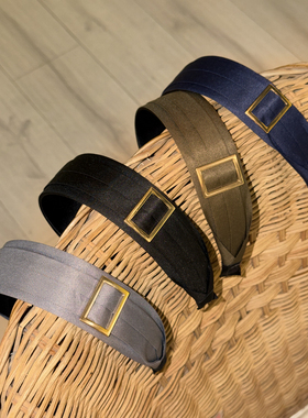 vogueess新款设计感复古方扣发箍高级感气质百搭头箍发饰基础时髦