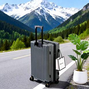 行李箱22寸铝框加厚拉杆箱万向轮男女学生24寸旅行箱潮流密码皮箱