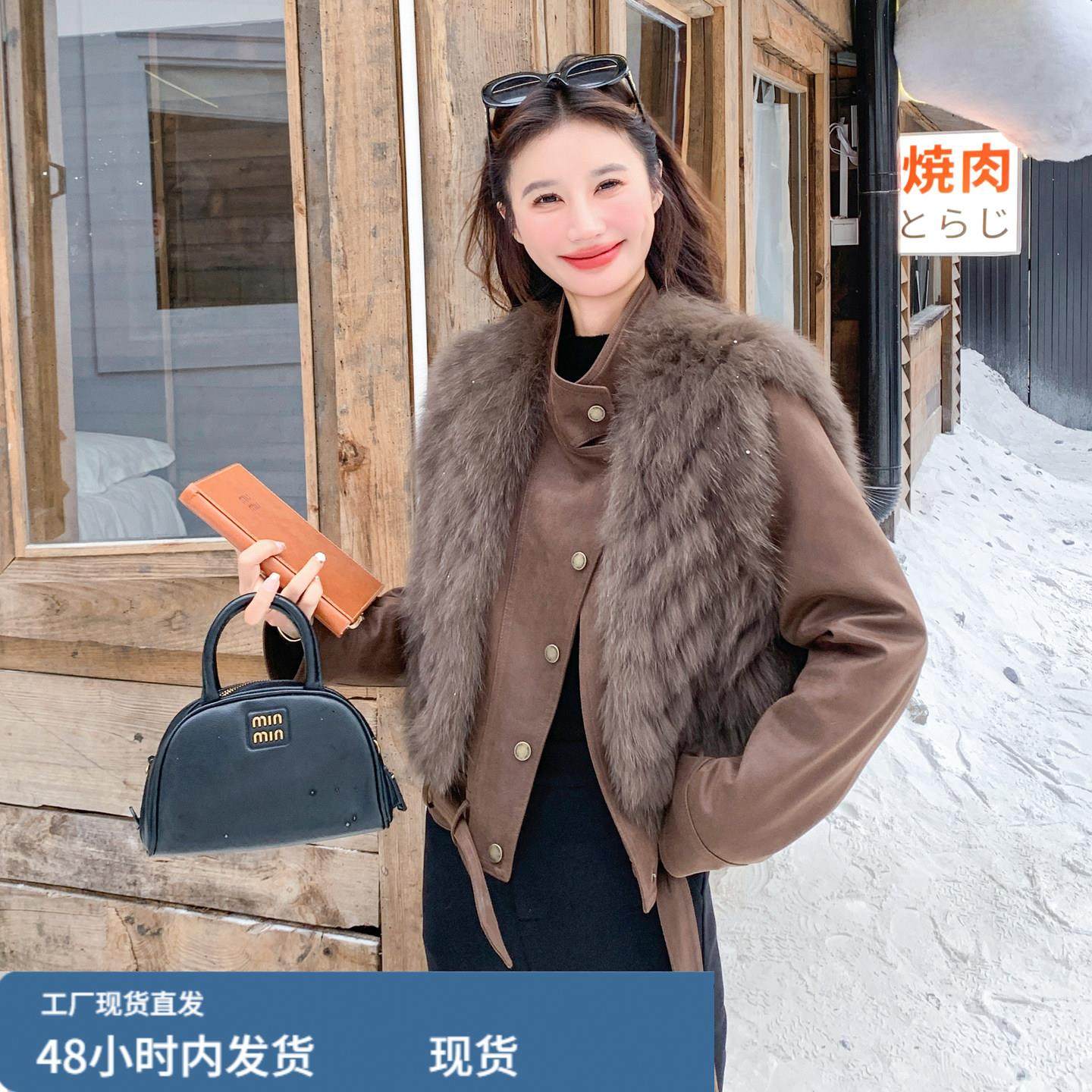 美拉德复古咖色真貉子毛马甲套装女2025冬轻熟御姐风羽绒内胆外套,模玩/动漫/周边/娃圈三坑/桌游,Cosplay女装/cos女装,淘宝优惠券,粉丝福利购,淘宝优惠卷