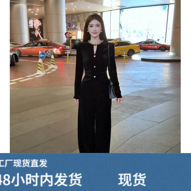 独特漂亮冬装一整套2025新款名媛气质丝绒亮片衬衫+阔腿裤两件套,孕妇装/孕产妇用品/营养,套装,淘宝优惠券,粉丝福利购,淘宝优惠卷