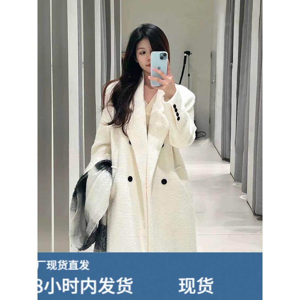 白色西装毛呢外套女小个子高级感秋冬季羽绒内胆正肩加厚呢子大衣,运动/瑜伽/健身/球迷用品,广场舞套装,淘宝优惠券,粉丝福利购,淘宝优惠卷