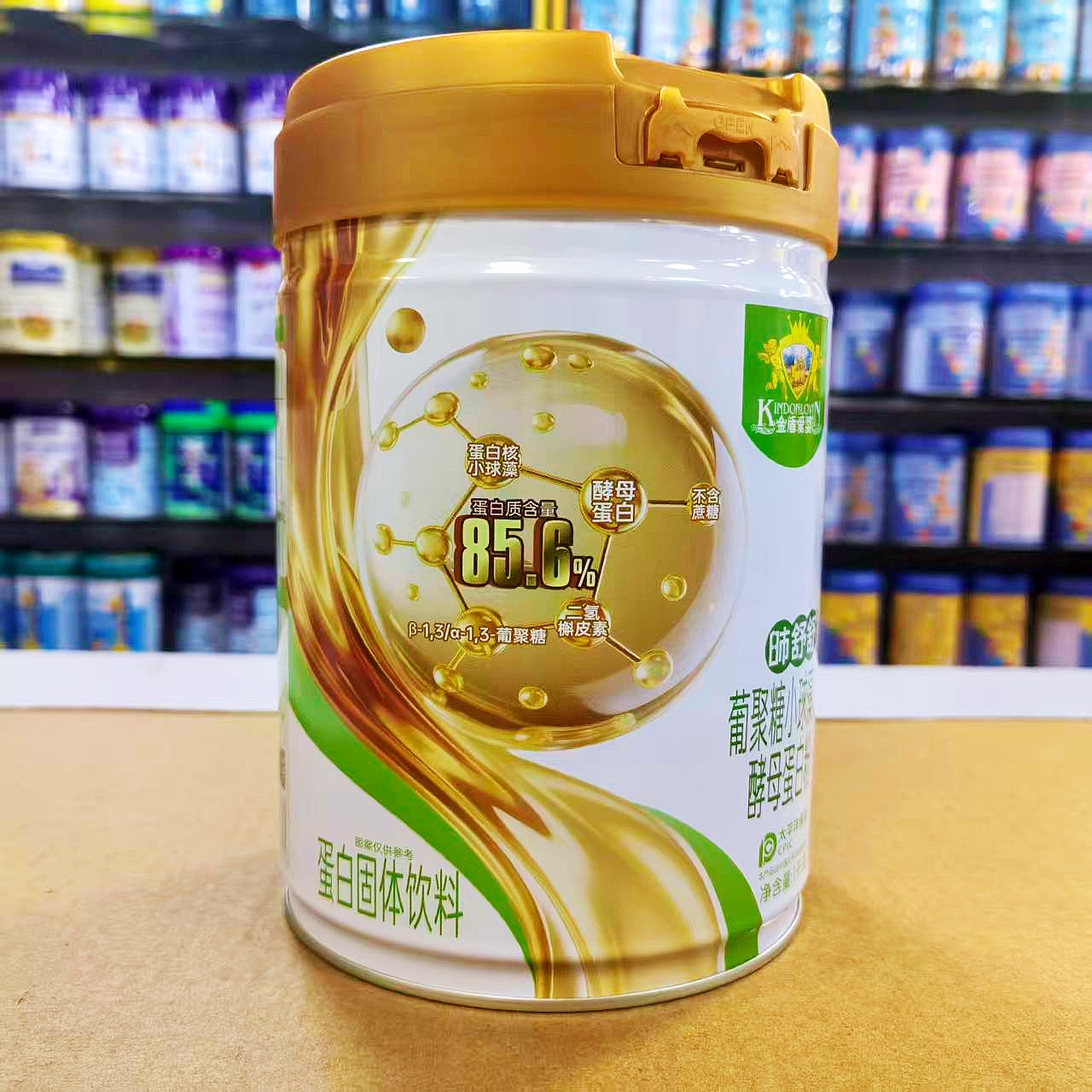 进店咨询 金盾爱婴葡聚糖小球藻酵母蛋白粉1千克罐装蛋白质85.6%