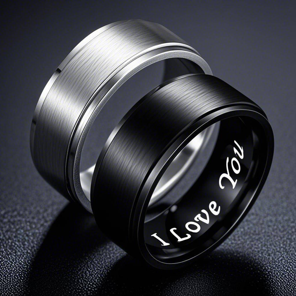 4mm 6mm 8mm BlackSilverGunmetalGold Tungsten Wedding Couple