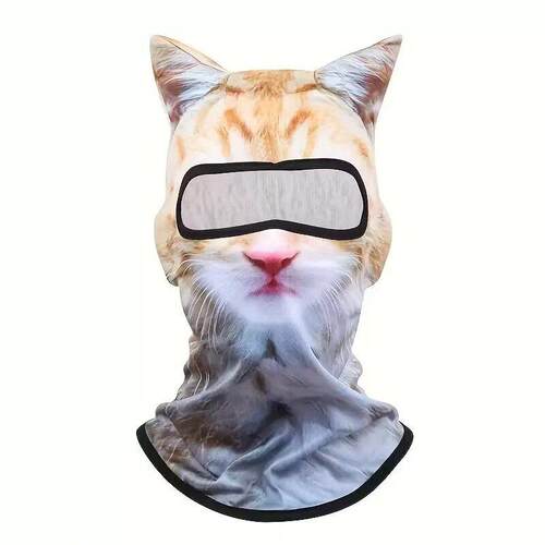 3D Cat Ski Balaclava Sheisty Face Mask with Ears for Music