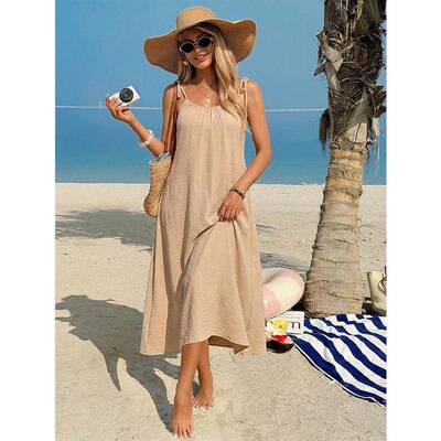 Strapless Dress  Ruched Texture Fabric  Adjustable Shoulder