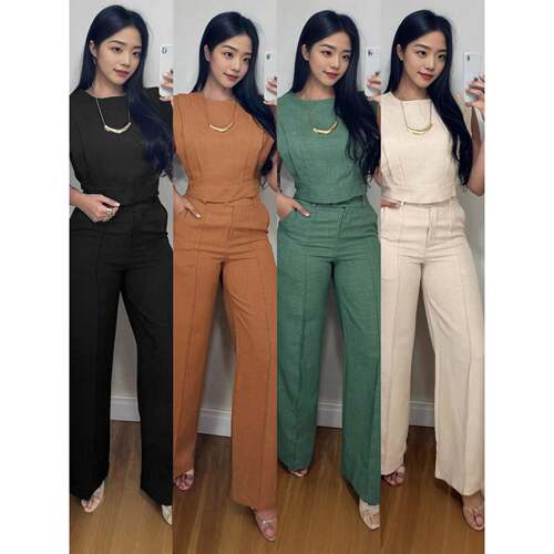 Round Neck Cap Sleeve Crop Top And Casual Pocket Design