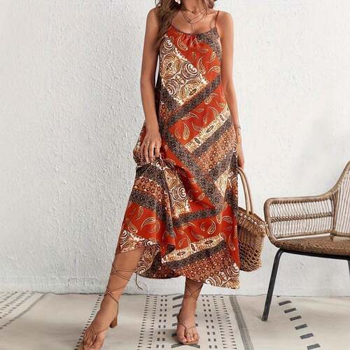 1 piece of women's color-block geometric pattern printed