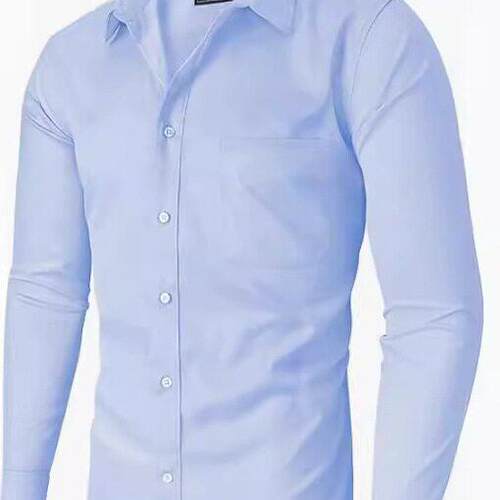 3Pack Long Sleeve Button Down Mens Dress Shirts in White