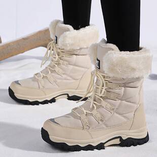 Women's Waterproof Winter Snow Boots Lightweight Warm Faux