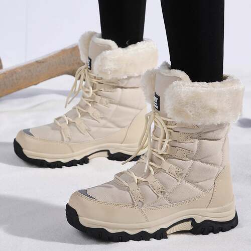 Women's Waterproof Winter Snow Boots Lightweight Warm Faux