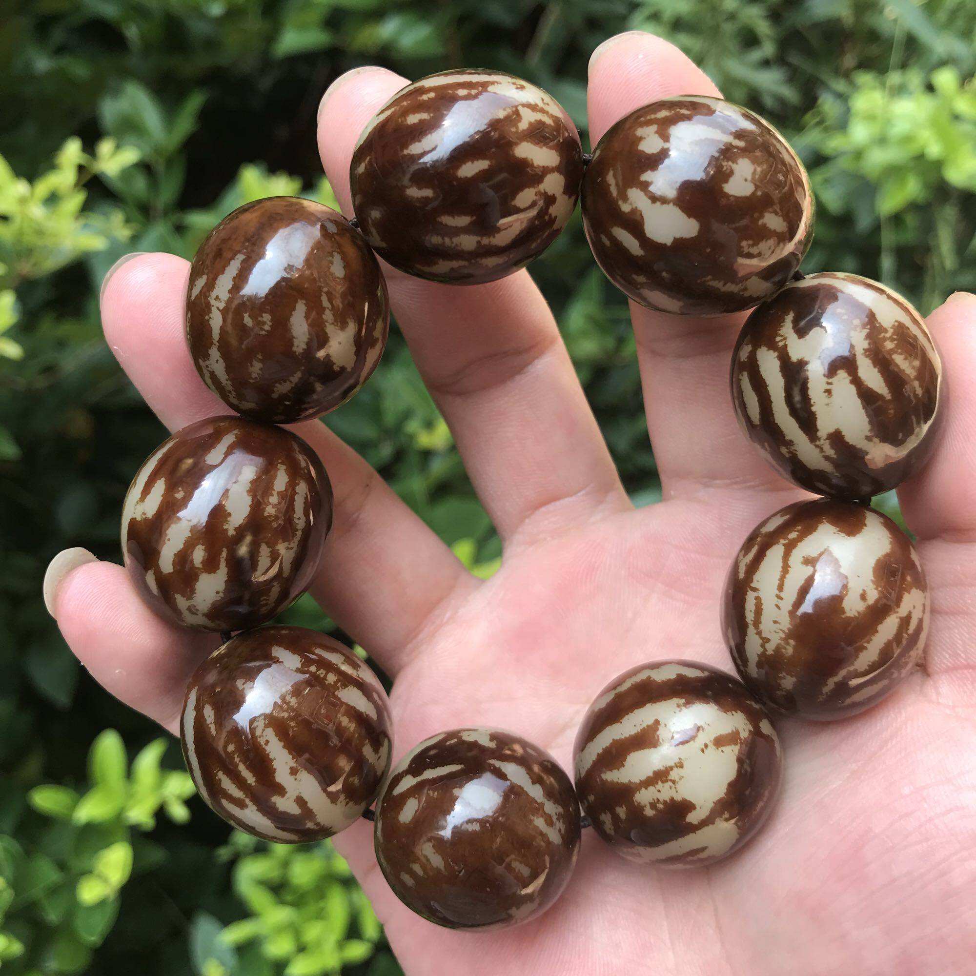 贝叶棕大花根菩提根佛珠手串男款霸气十足菩提子手链饰品档位念珠