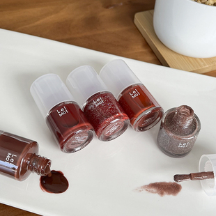 过年战甲lelmol红色系指甲油2025新款新年红百搭显白免烤快干持久