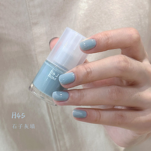 灰蓝色脚趾指甲油2025夏季新款