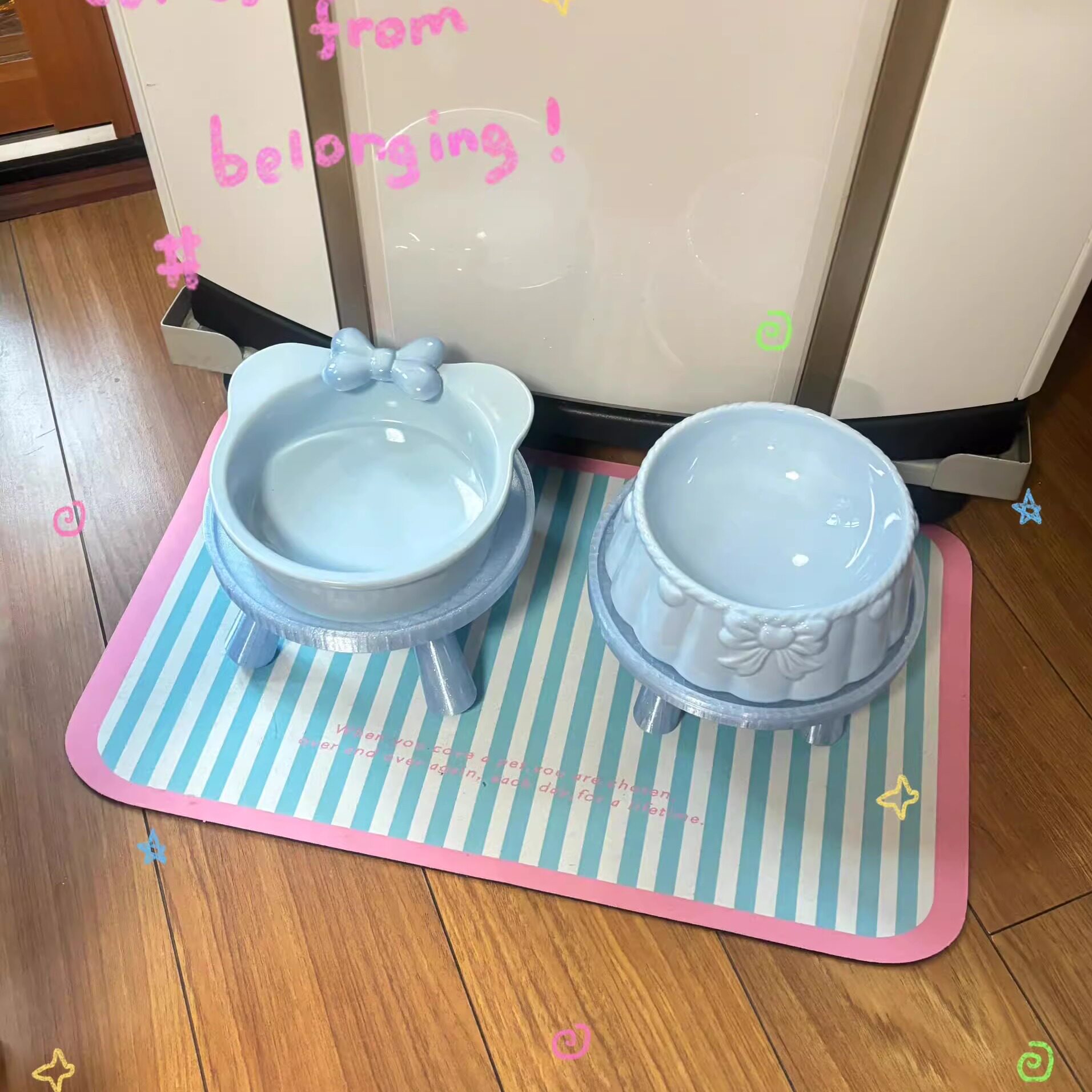 猫咪餐垫宠物专用喂食垫子硅藻泥防油吸水防滑防溅垫耐脏易打理图片