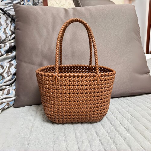 手工藤条编织包包DIY手提包女生挎包单肩包购物篮子收纳包材料包
