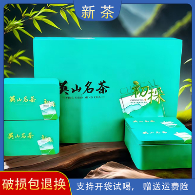英山茗茶云雾2025年新茶湖北雨前绿茶毛尖茶叶节日礼品礼盒装