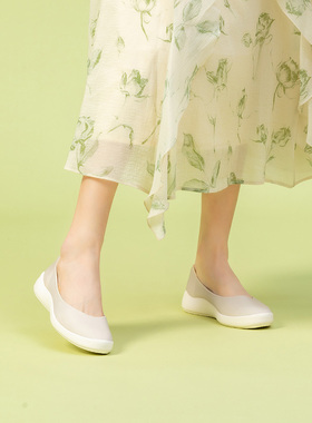 ILR因爱乐诗时尚优雅浅口单鞋女超轻舒适平底空气鞋休闲软底女鞋