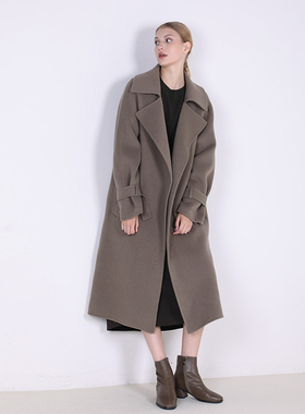 Jane express/简表达时尚大衣毛呢中长款气质秋冬宽松DDY41003