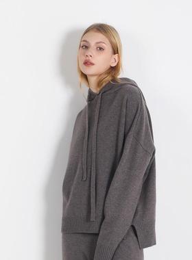 /24年冬季新款长袖休闲连帽针织毛衫DMS43002