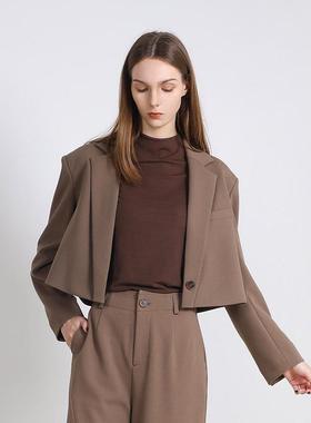 Jane express/简表达25年春季新款西服春秋短款休闲气质CXF52003