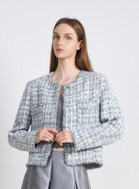 Jane express/25春小香风短外套通勤休闲法式气质CWT53001