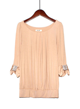 332 夏季新款胖MM七分袖人棉T恤女时尚舒适宽松显瘦大码打底女装