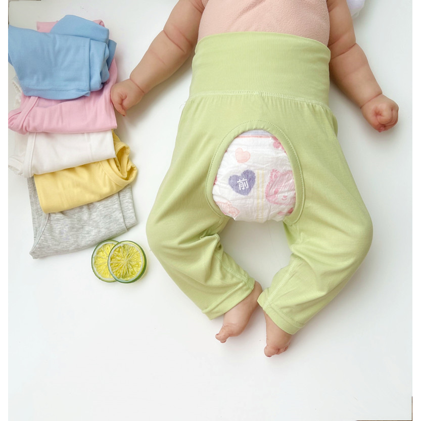 婴儿开裆裤子夏季儿童家居服睡裤