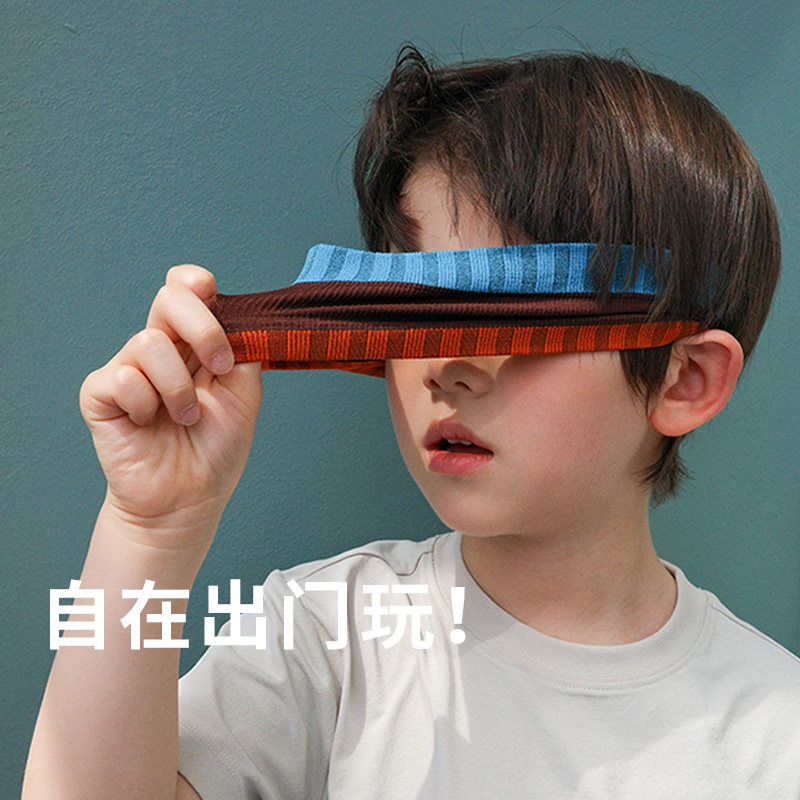 鹿早儿童户外运动发带夏季男女童跑步吸汗透气导汗发带日常配饰