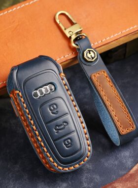 适用奥迪钥匙套A6L高档A7 A8 Q7 Q8新款A3L女A6车钥匙壳扣包保护