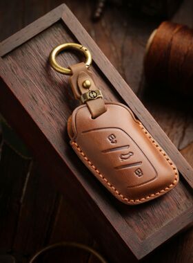 复古钥匙套适用于荣威i5汽车RX5MAX RX3名爵hs名爵5i6max真皮包