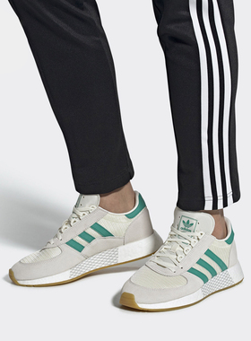 Adidas/阿迪达斯正品新款三叶草男鞋 复古网面休闲运动鞋EF4393