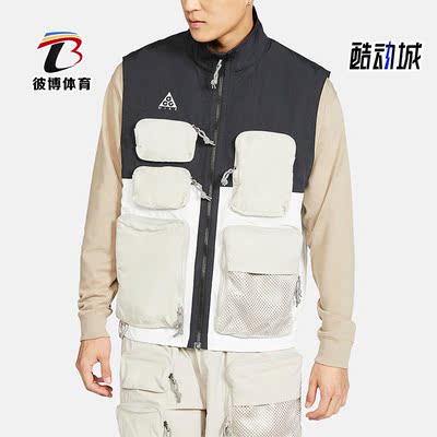 耐克正品男子拼色运动马甲