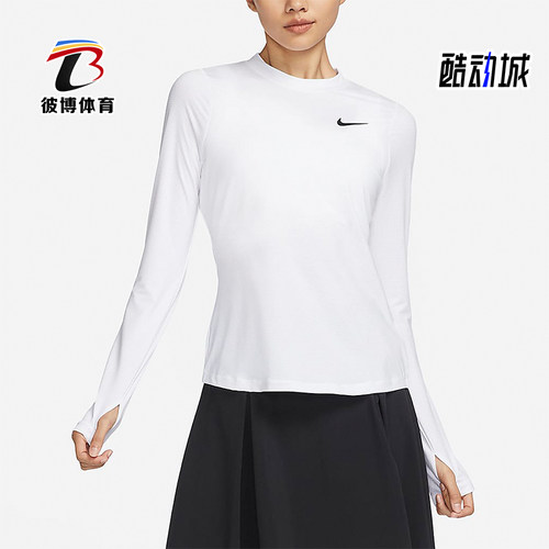 耐克女士长袖印花高尔夫上衣