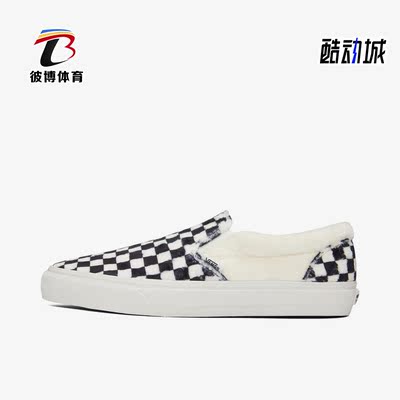 VANS范斯正品Slip On 冬季新款女子一脚蹬休闲板鞋VN0A38F7