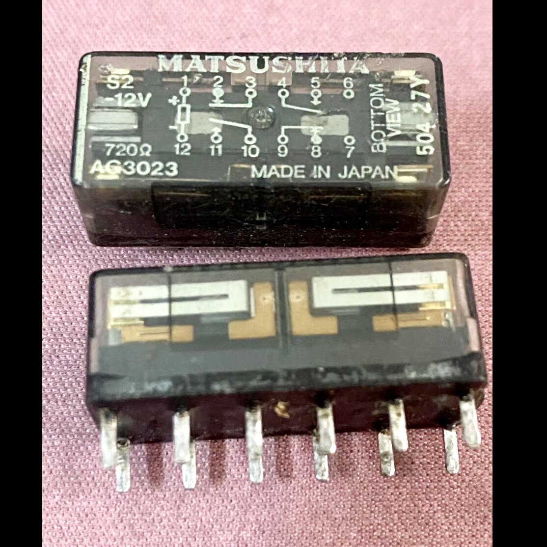 包邮现货 S2-12V 继电器 12V 12VDC DC12V 进口松下继电12脚 拆机