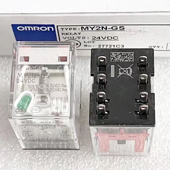 包邮全新原装 MY2N-GS 24VDC中间继电7A250VAC两组转换24V DC24V