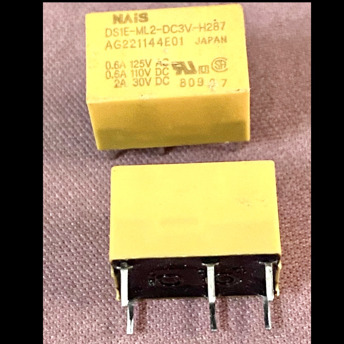 包邮松下 DS1E-ML2-DC3V-H287 现货进口 AG221144E01 3VDC 拆机3V