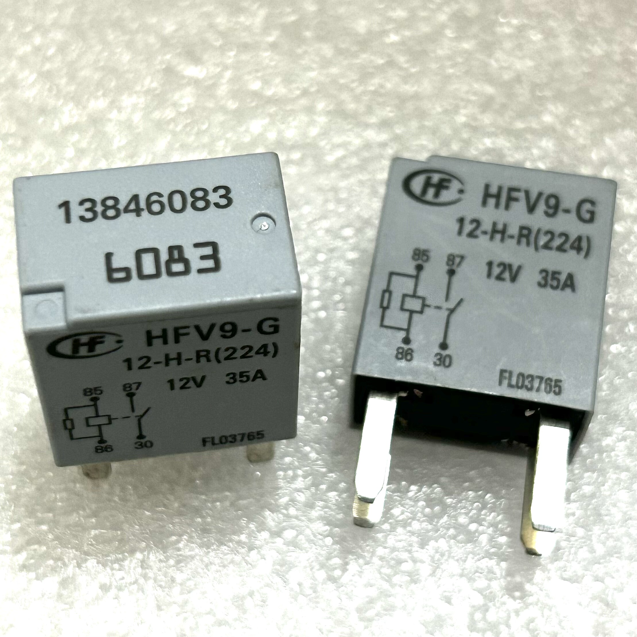 包邮全新原装 13846083 12V 35A适配4脚汽车远近光灯大灯喇叭油泵