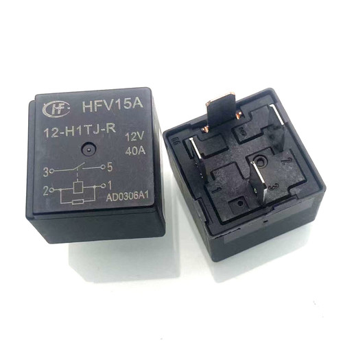 包邮全新原装 HFV15A 12-H1TJ-R 12V 40A 带电阻4脚汽车继电器15A