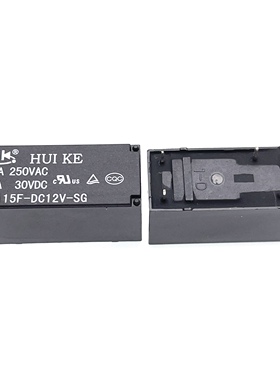 包邮汇科继电器HK115F-DC12V-SG 现货1组转换 12A250VAC 5脚 12V