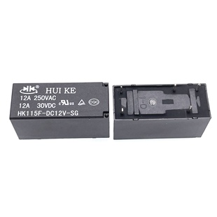 包邮汇科继电器HK115F-DC12V-SG 现货1组转换 12A250VAC 5脚 12V