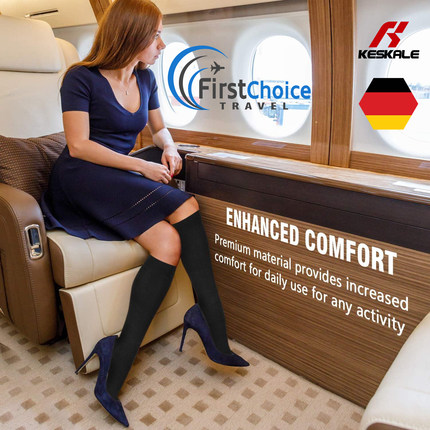 Keskale Germany Graduated Compression Flight Stockings
