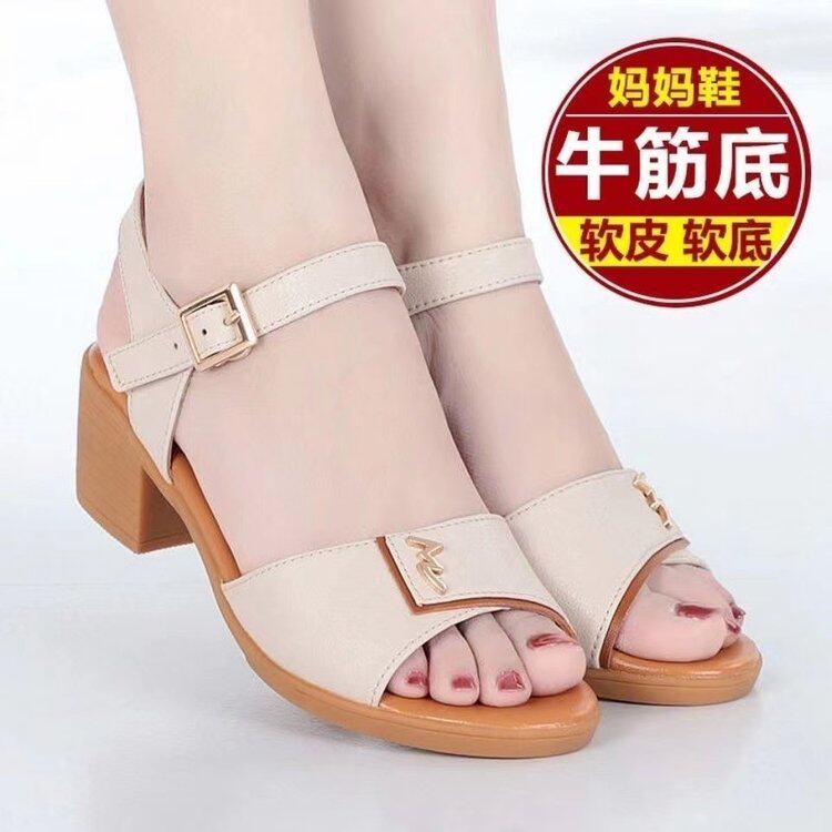 大东妞凉鞋女2025夏新款真软皮
