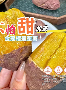 正宗红瑶榴莲蜜薯高端蜜薯金瑶蜜薯地瓜香甜软糯可蒸可烤自家种植